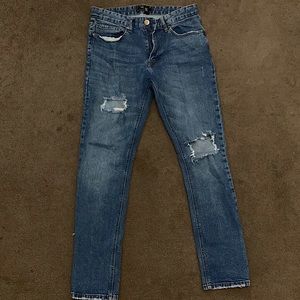 Forever 21 Mens Vintage Distressed Skinny Jeans
